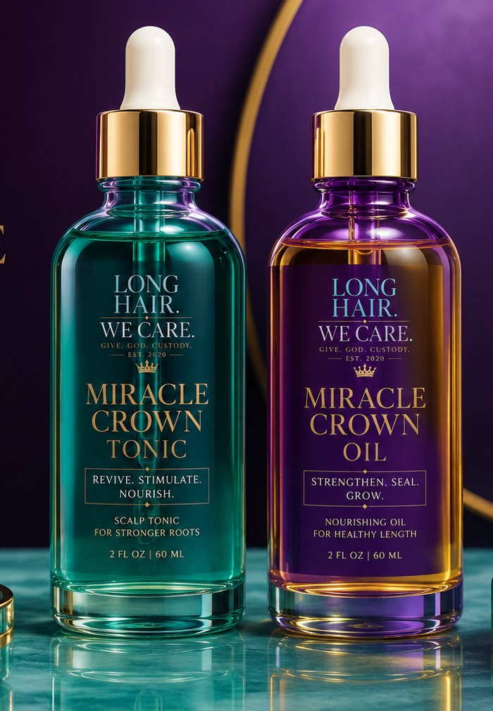 The Miracle Crown two-part system — Hydration Tonic and Sealing Oil
